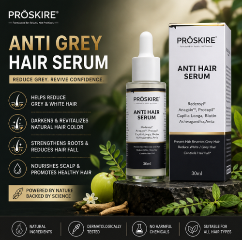 (BUY ONE GET ONE FREE)Anti Grey Serum-Restore your natural hair color with every drop